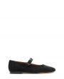 Замшевые туфли Mary Jane, цвет черный - миниатюра 1