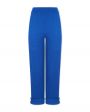 Шерстяные брюки с рельефами, цвет синий - миниатюра 1