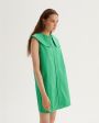Платье Samet из хлопка с отложным воротником, цвет зеленый - миниатюра 4