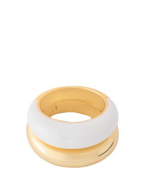 Набор из двух колец White & Gold Donut