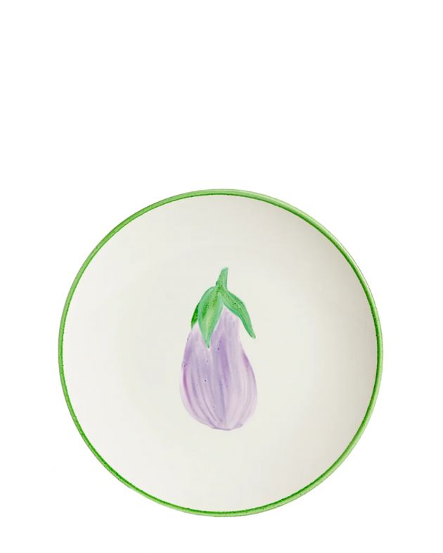 THE PLATERA. Обеденная тарелка Aubergine | 26 см, цвет белый - изображение 1