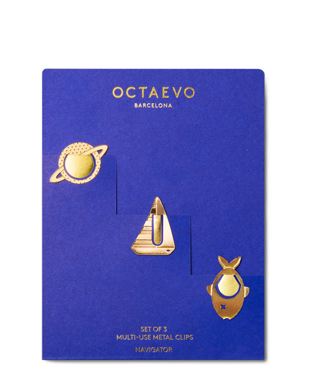 Octaevo Набор закладок The Navigator, цвет золотой - изображение 1