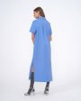 LOULOU STUDIO Платье-рубашка Bira из шерсти, цвет голубой - миниатюра 3