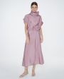 Платье миди Lund с драпировкой, цвет розовый - миниатюра 2