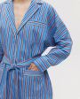 Хлопковая пижама Aysha с брюками, цвет голубой - миниатюра 3