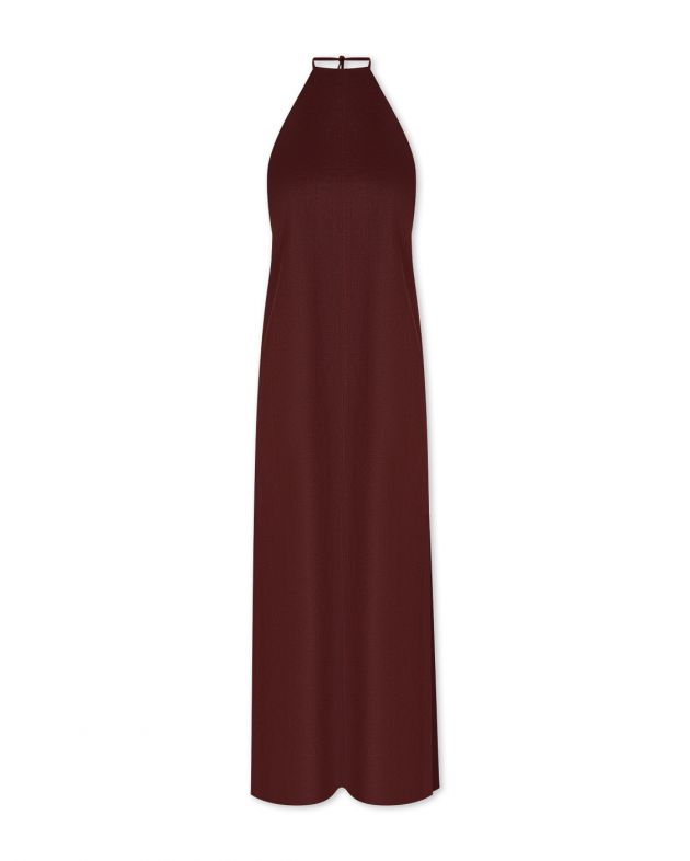 Haight Платье Antonia с горловиной халтер, цвет коричневый - изображение 1