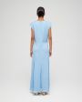 Róhe Платье с акцентным подолом, цвет голубой - миниатюра 5