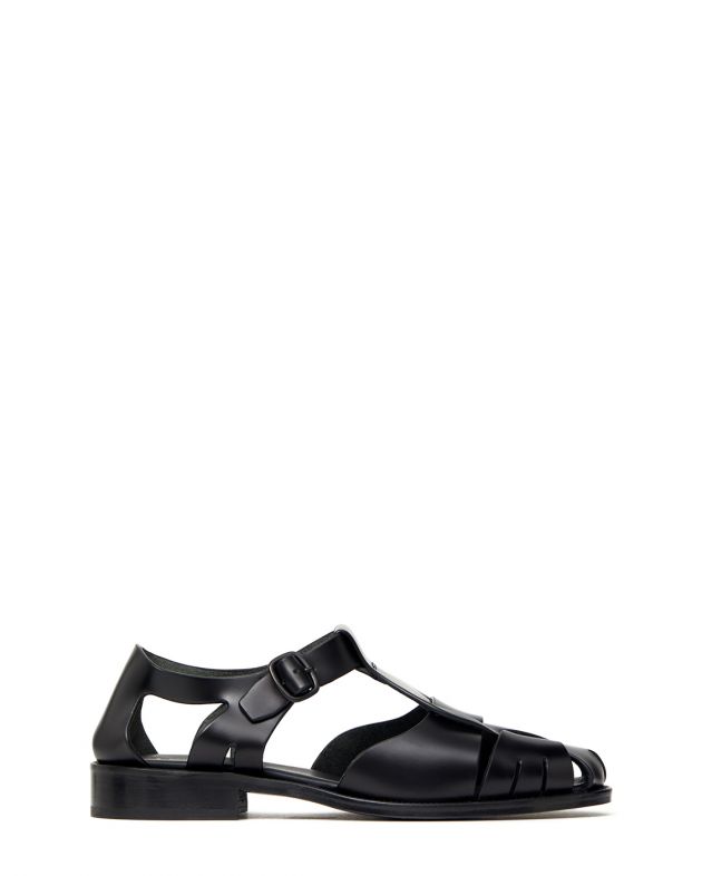 Кожаные сандалии Pesca, цвет черный - изображение 1