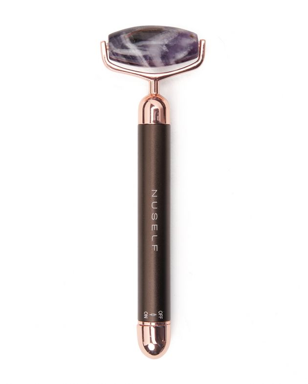 NUSELF Импульсный роллер для лица с аметистом, цвет черный/фиолетовый - изображение 1