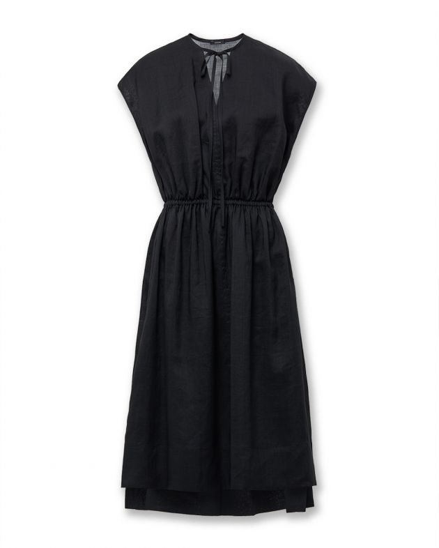 Платье Delcie из крапивы, цвет черный - изображение 1