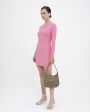 Платье мини Zero 303 на одно плечо, цвет розовый - миниатюра 3