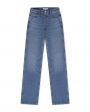 Свободные прямые джинсы в стиле 90-х, цвет голубой - миниатюра 1