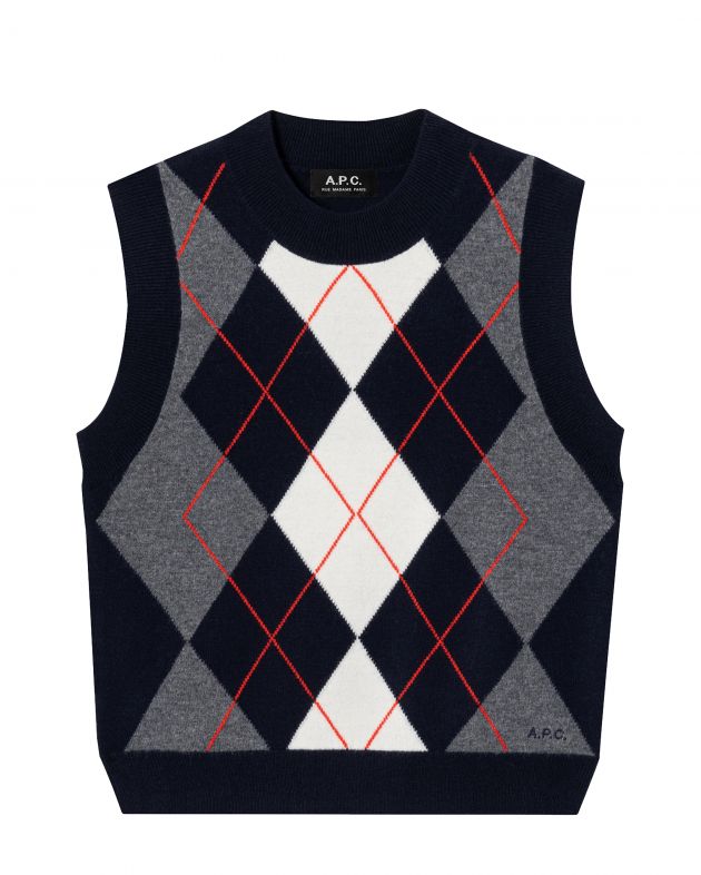 A.P.C. Жилет Pia, цвет темно-синий - изображение 1