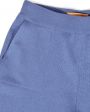 Широкие брюки из кашемира, цвет голубой - миниатюра 2