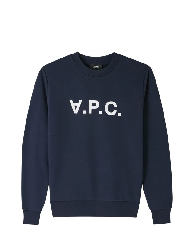 A.P.C. Свитшот, цвет темно-синий - изображение 1