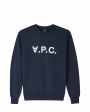 A.P.C. Свитшот, цвет темно-синий - миниатюра 1