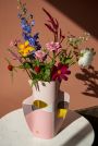 Бумажная ваза Siena, цвет розовый - миниатюра 2