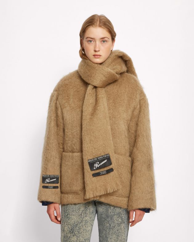 Roseanna Шарф Square, цвет коричневый - изображение 1