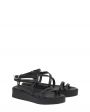 Ancient Greek Sandals Кожаные сандалии Aristea на платформе, цвет черный - миниатюра 2