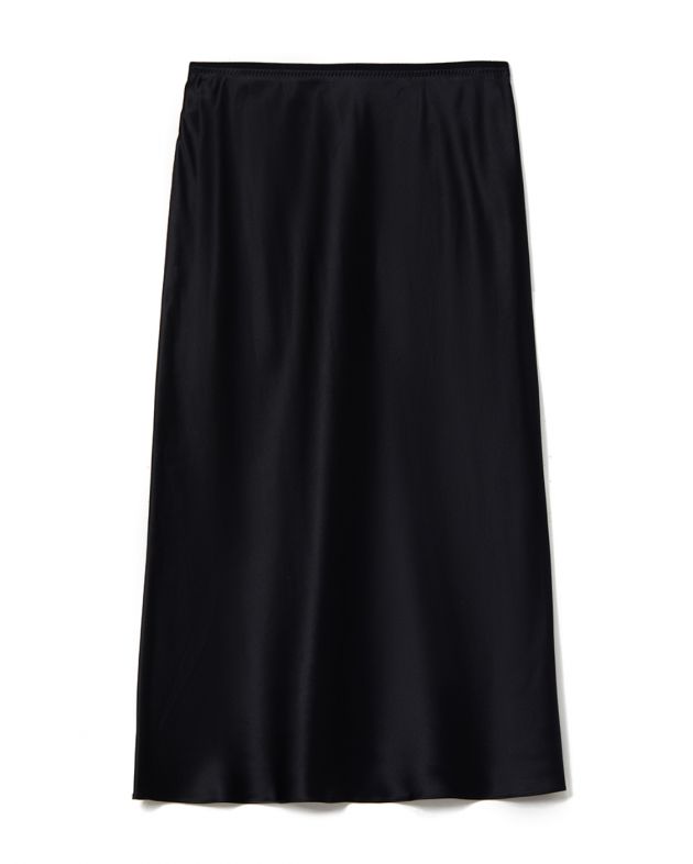 Шелковая юбка Isaak в бельевом стиле, цвет черный - изображение 1