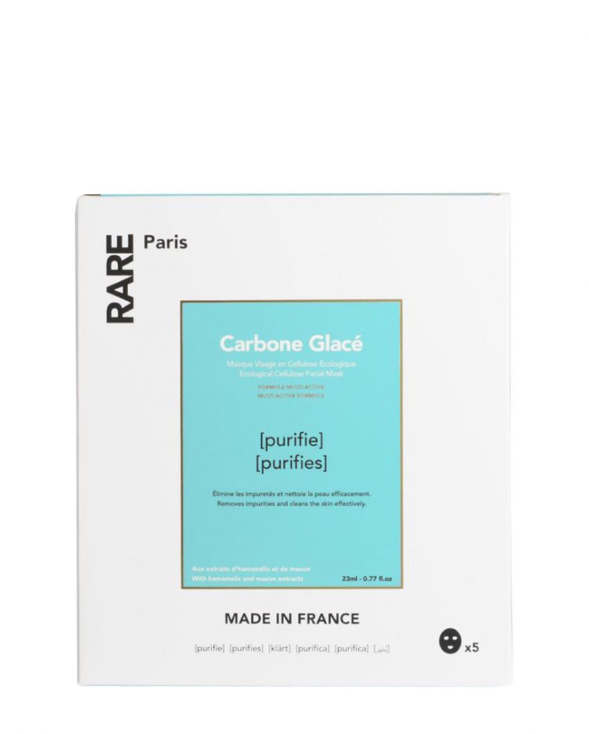 Очищающая тканевая маска для лица Carbone Glacé