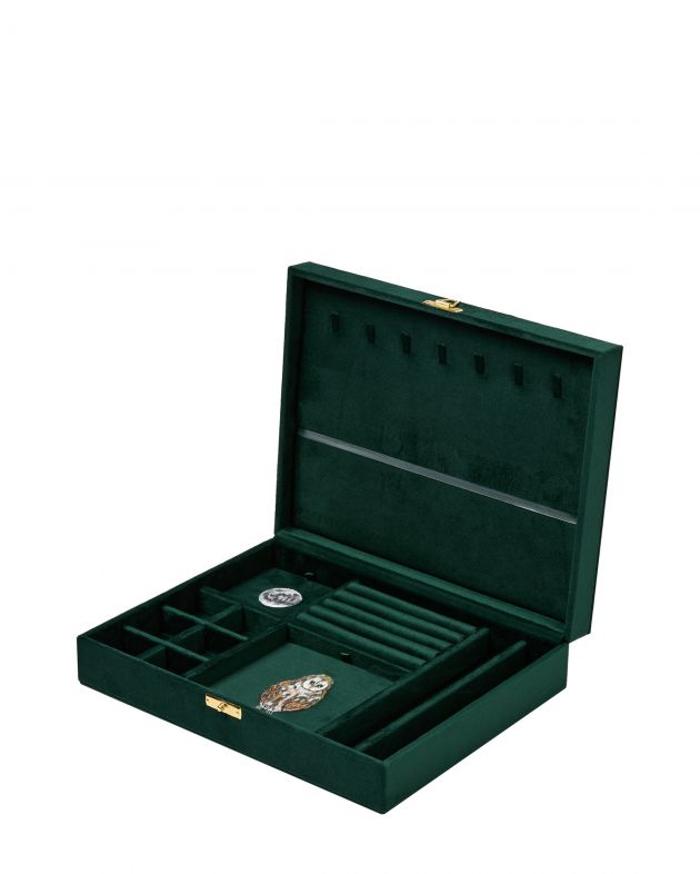 Sitis Шкатулка Emerald одноуровневая, цвет изумрудный - изображение 1