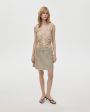 COIS Юбка UNFOLD из итальянской шерсти с шелком, цвет бежевый - миниатюра 3