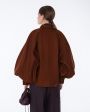 Made in Tomboy Блуза Claire с объемными рукавами, цвет коричневый - миниатюра 4