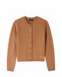 A.P.C. Кардиган Mila, цвет коричневый - миниатюра 1