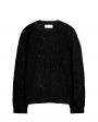 LANEUS Вязаный свитер с потертостями, цвет черный - миниатюра 1