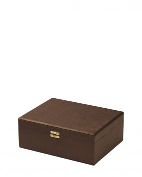 Бархатная двухуровневая шкатулка с тиснением Груша / Pear