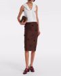 SHUSHU/TONG Юбка, цвет коричневый - миниатюра 3 SHUSHU/TONG Юбка, цвет коричневый - миниатюра 3