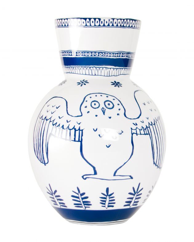 SAMPLE.UNITS Ваза SAMPLE x Алексей Дубинский, цвет бело-синий - изображение 1