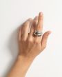 Copine Jewelry Сет из двух колец Crystal & Big Donut, цвет серебряный - миниатюра 2