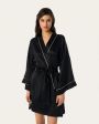 The Ayris Халат-кимоно Mona, цвет черный - миниатюра 4