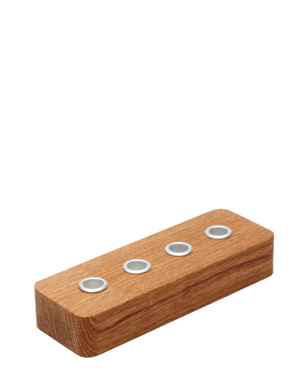 AROMATEPLO Подсвечник для 4 тонких свечей, цвет коричневый - изображение 1