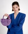 Замшевая сумка Pretzel, цвет фиолетовый - миниатюра 3