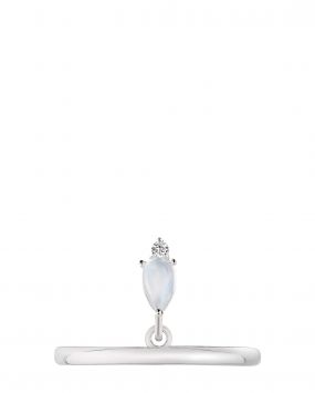 Кольцо с лунным камнем Water