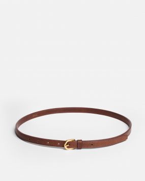 Узкий ремень из кожи