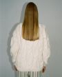 Шерстяной свитер «Лук» с высоким горлом, цвет белый - миниатюра 5