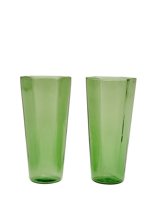 Набор из двух стаканов Nini Bevanda, цвет зеленый - изображение 1