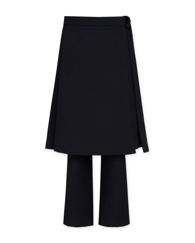 Azalie Брюки с декоративным килтом, цвет черный - изображение 1