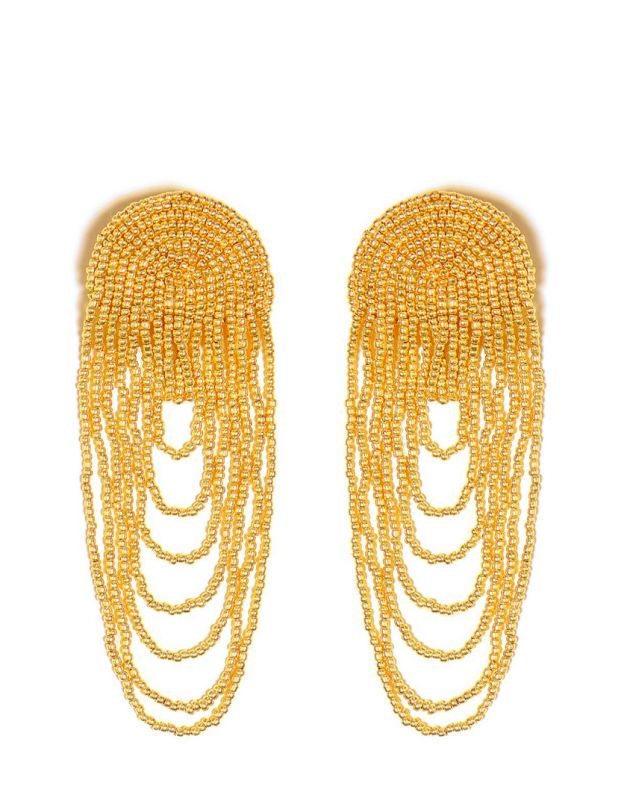 Серьги-медузы, цвет золотой - изображение 1