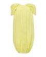 Платье мини Viola из фактурного хлопка, цвет желтый - миниатюра 1