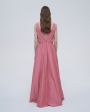 Forte Forte Платье макси с глубоким вырезом, цвет розовый - миниатюра 4