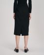Шерстяная юбка миди, цвет черный - миниатюра 6