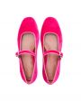 Бархатные туфли Mary Jane, цвет розовый - миниатюра 2