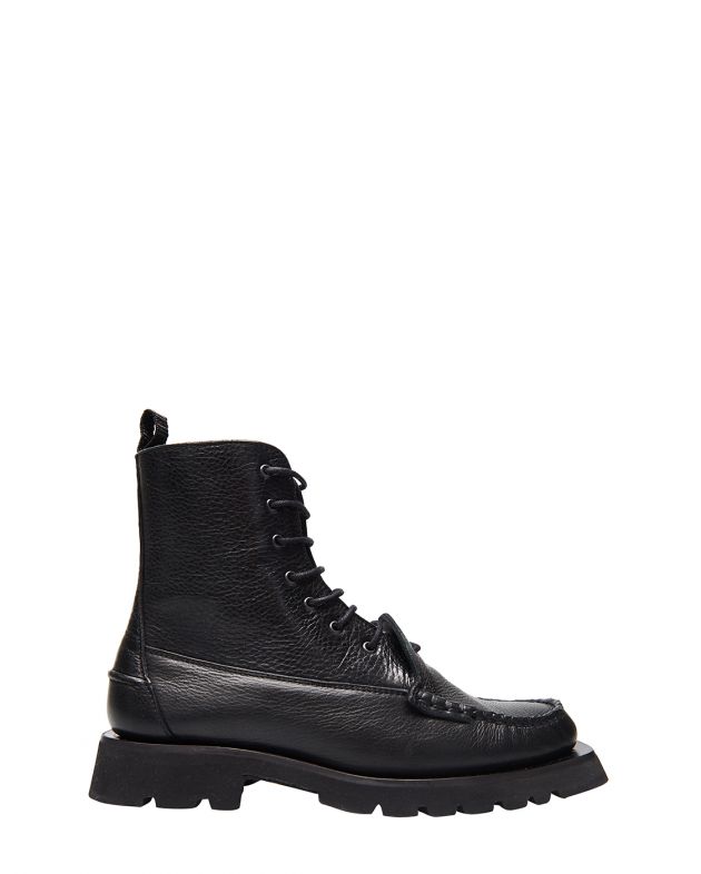 Кожаные ботинки на шнуровке Cordo, цвет черный - изображение 1