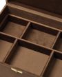 Sitis Бархатная двухуровневая шкатулка с тиснением Груша / Pear, цвет коричневый - миниатюра 9