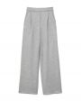 Широкие брюки на резинке, цвет серый - миниатюра 1